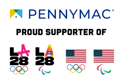 Pennymac Proud Supporter of the 2026 and 2028 U.S. Olympic and Paralympic Teams, and Team USA and the LA28 Games.